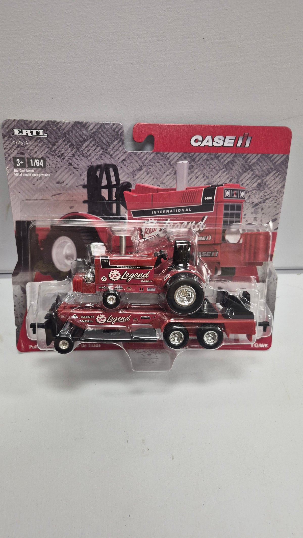 CASE IH Red Legend Puller Tractor with Sled