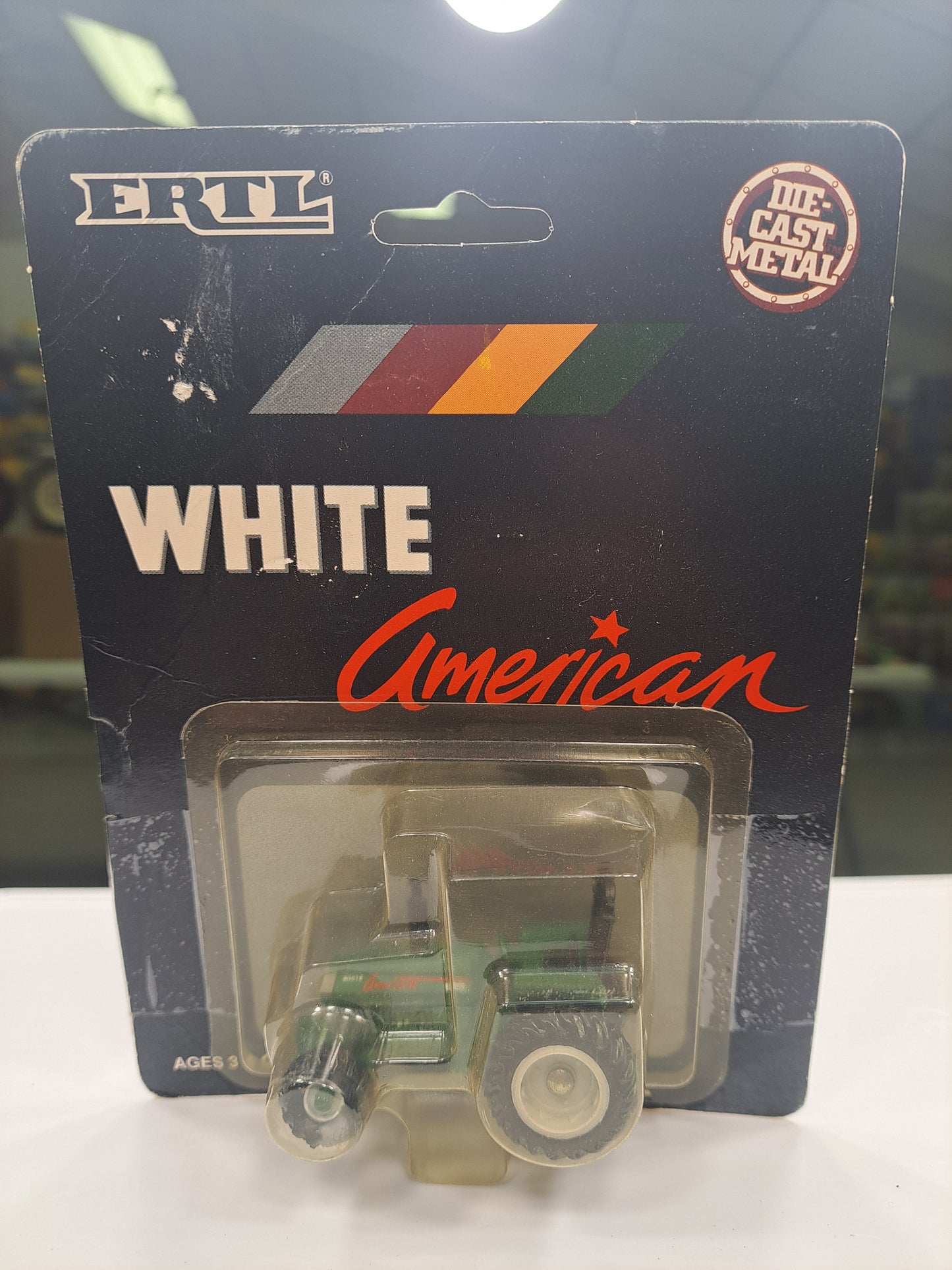 White American Tractor- Dark Green