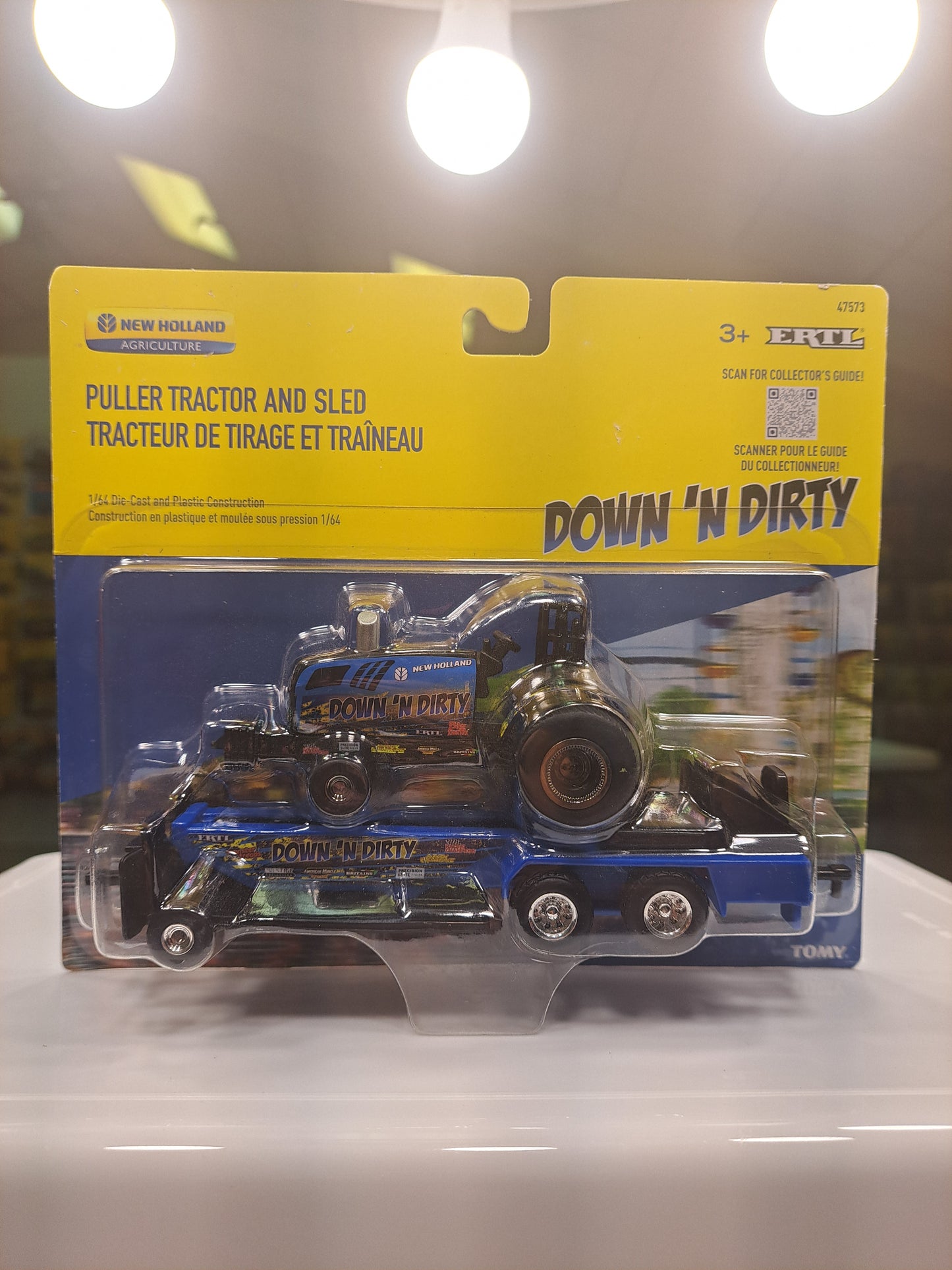 Puller Tractor and Sled New Holland Down 'N Dirty