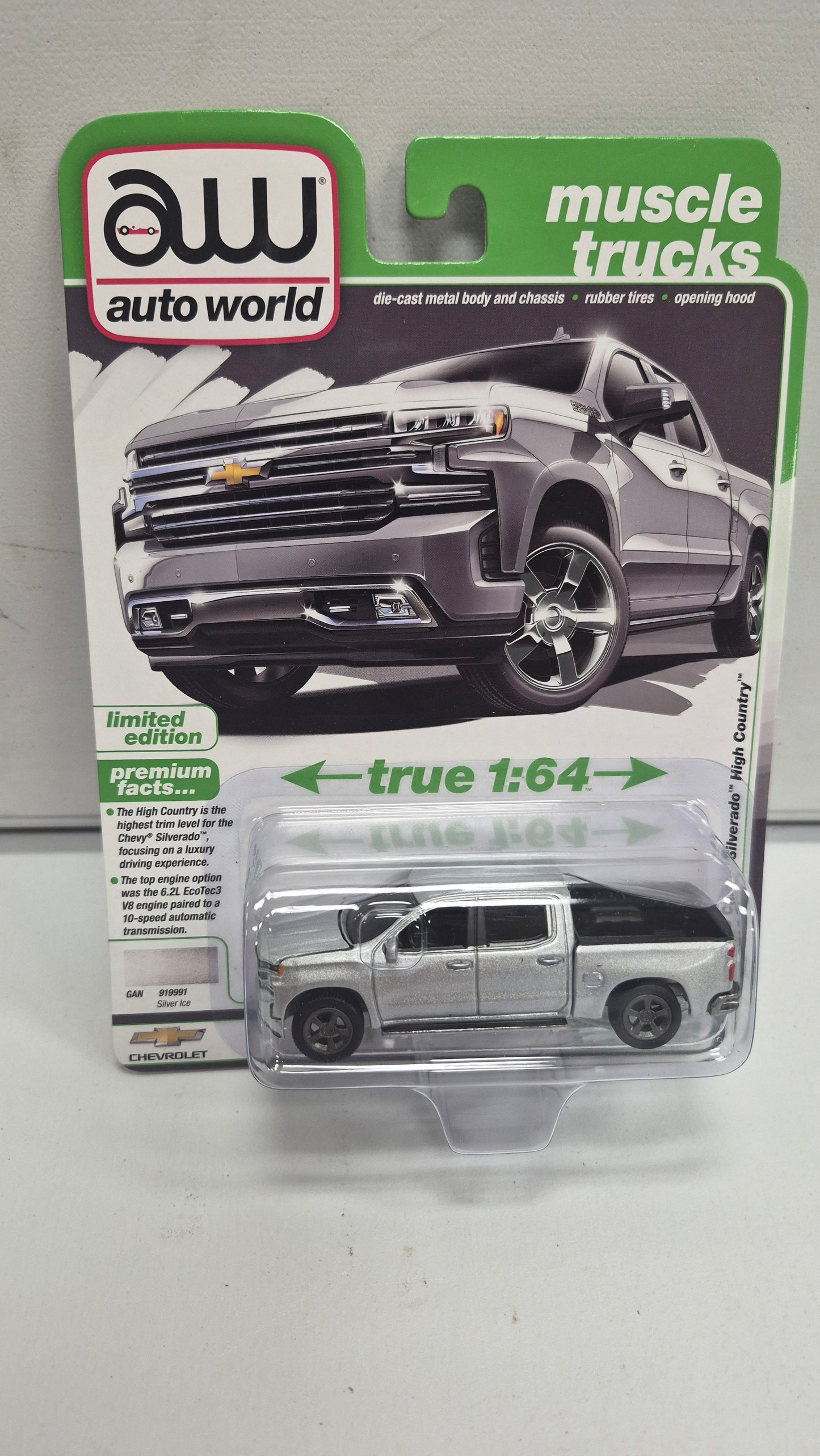 2019 Chevy Silverado High County (Silver Ice)