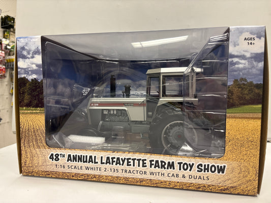 WHITE 2-135 Tractor w/cab & duals 48th Lafayette Farm Toy Show