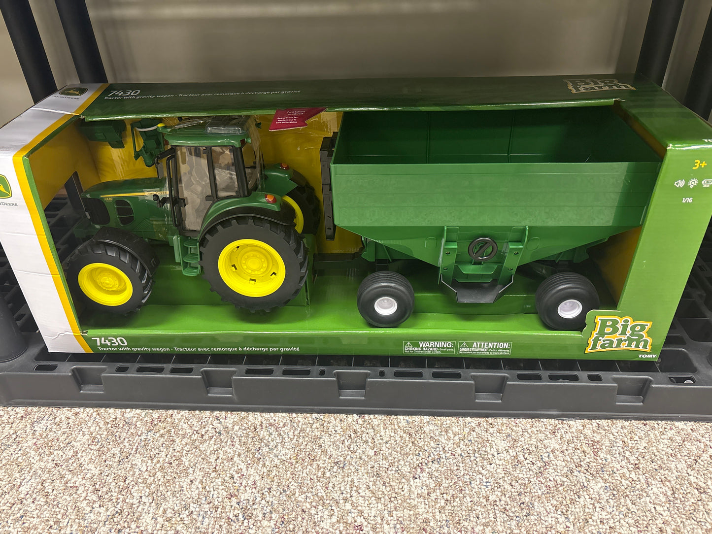7430 Tractor with gravity wagon w/ lights and sound