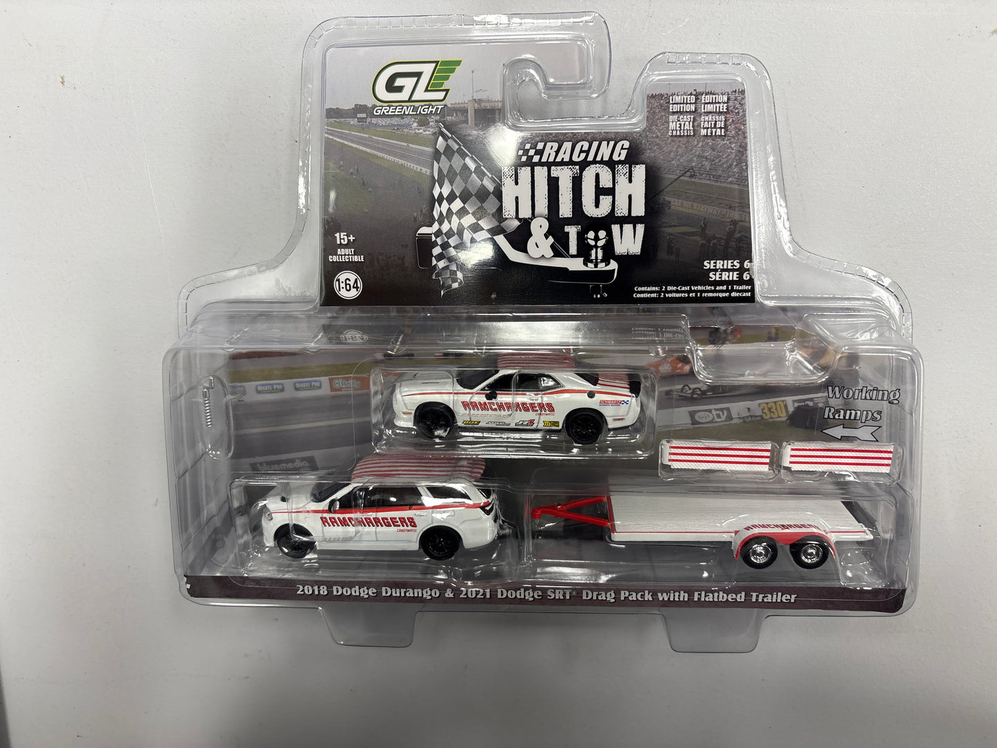 2018 Dodge Durango & 2021 Dodge SRT Drag Pack w/Flatbed Trailer