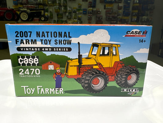 Box for a toy tractor from the 2007 National Farm Toy Show, featuring Case 2470 model.