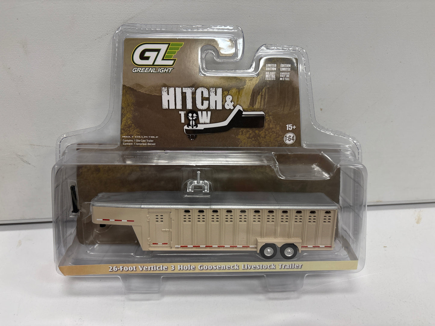 26-foot vertical 3 hole gooseneck livestock trailer