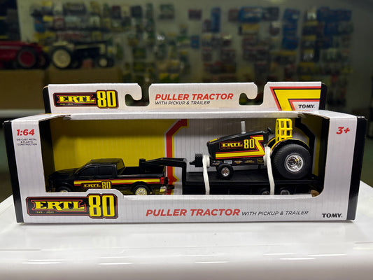 Ertl 80 Puller Tractor with Pickup & Trailer