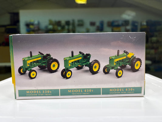 John Deere Historical Tractors Models 330s, 430t, and 430s