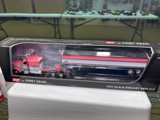 Peterbilt 389 Semi with High Sided Grain Trailer 60-1705