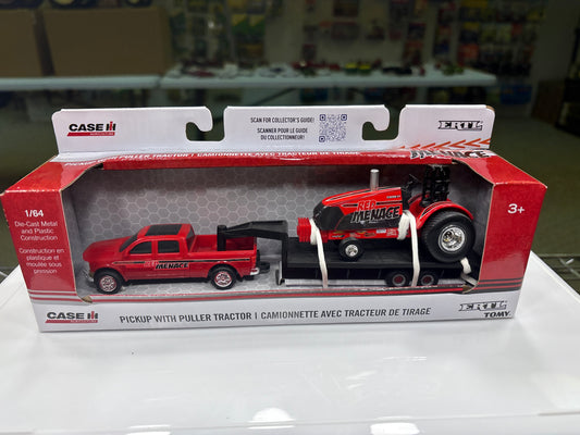 Model truck set in packaging with 'Case' branding on a white surface.