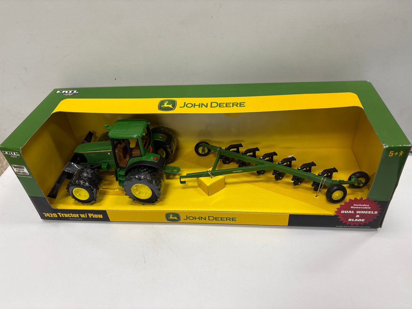 John Deere 7420 Tractor w/plow
