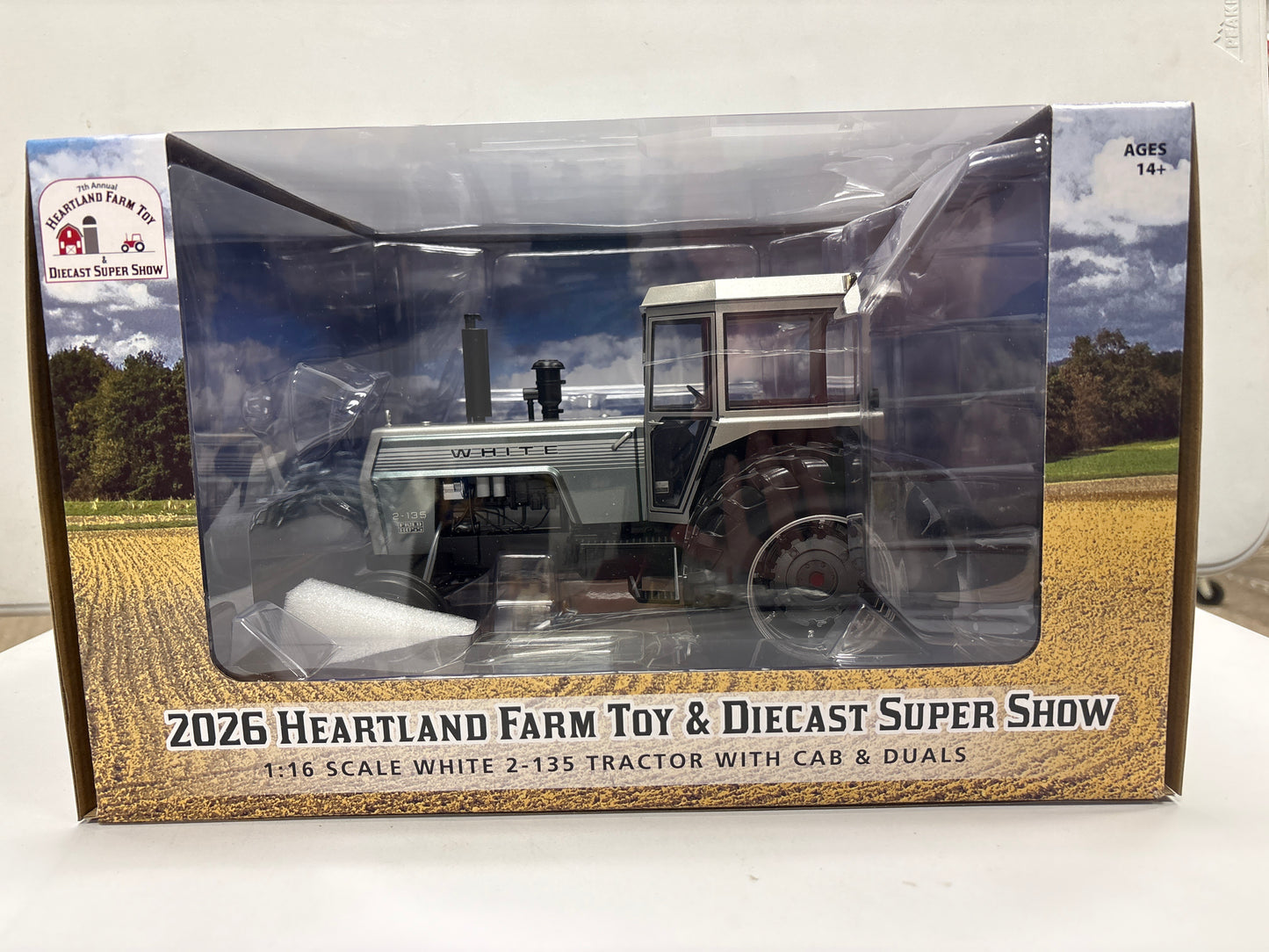 WHITE 2-135 Tractor w/cab & duals 2026 Heartland Farm Toy & Diecast Super Show