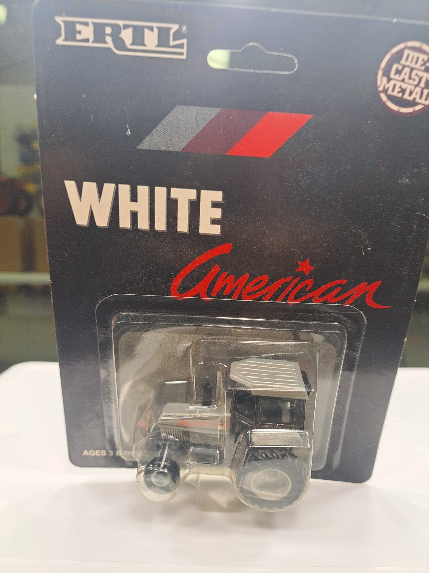 White American Tractor -Gray