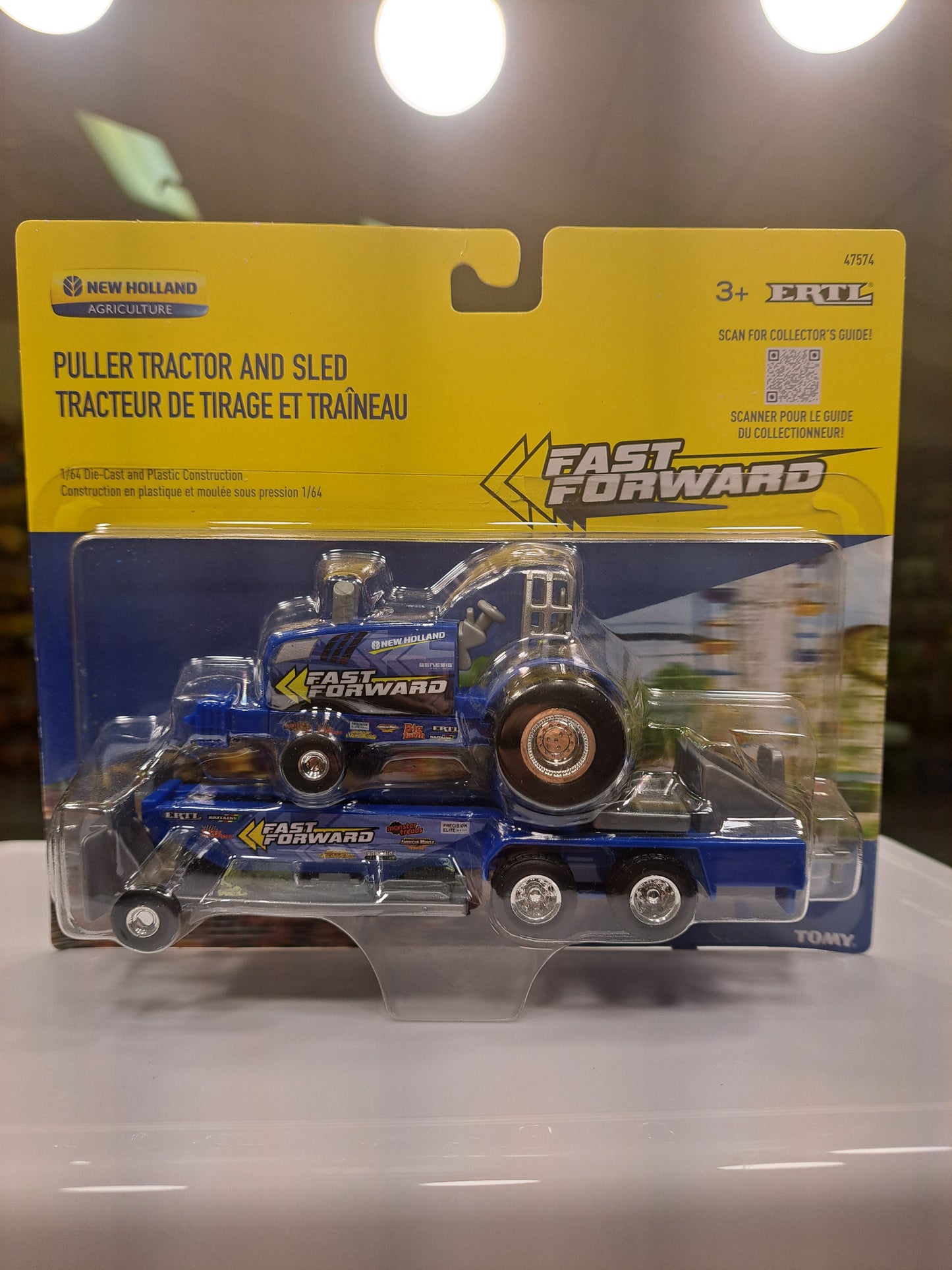 Puller Tractor and Sled New Holland