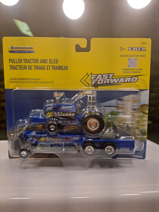 Puller Tractor and Sled New Holland
