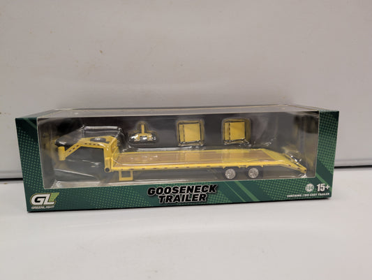 Yellow Gooseneck Trailer