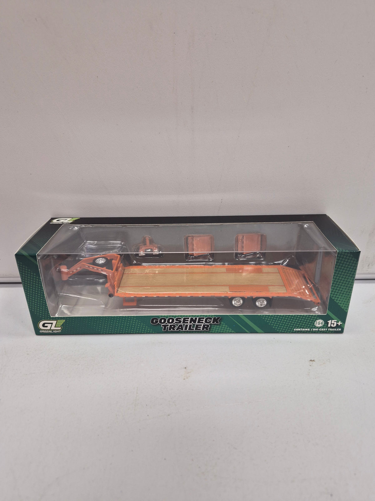Greenlight Flatbed Gooseneck Trailer Orange