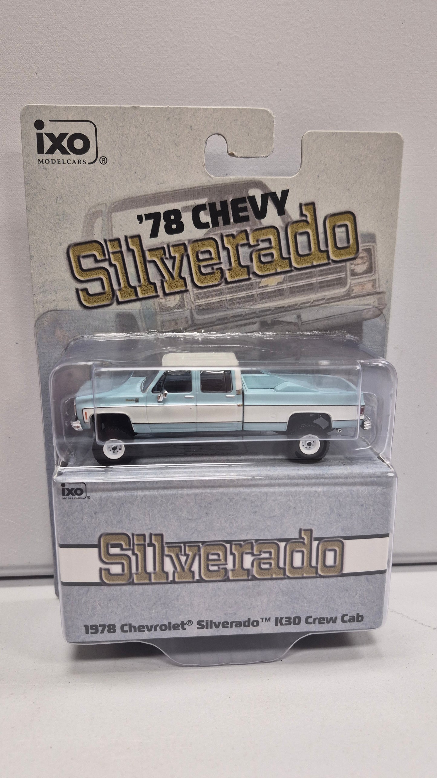'78 Chevy Silverado K30 Crew Cab light blue