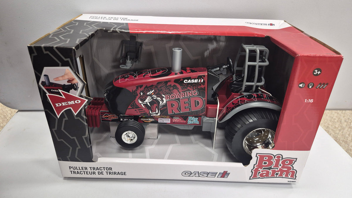 CASE Roaring Red Puller Tractor w/sound